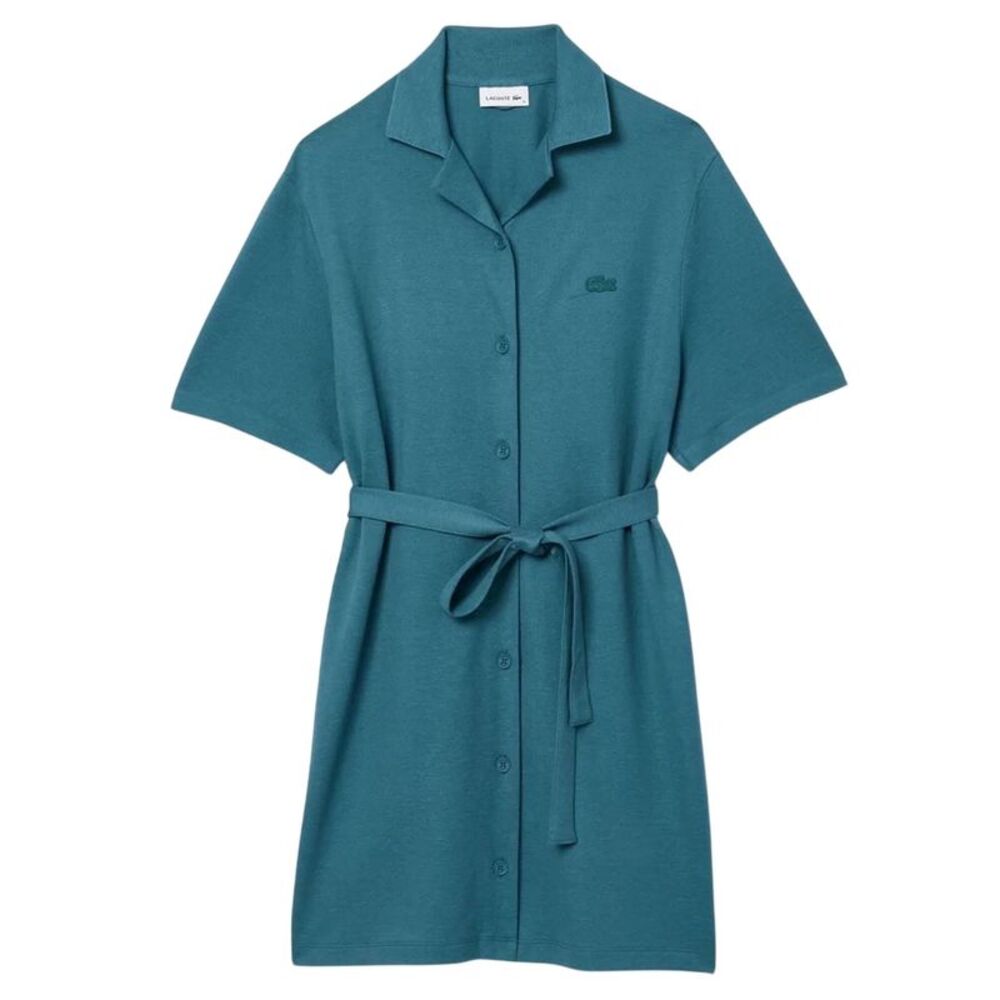 Lacoste Womens/Ladies Cotton Linen Shirt Dress / Green